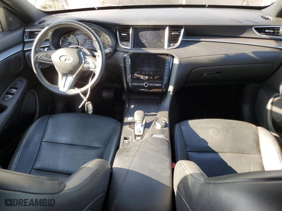 2022 Infiniti QX50 LUXE with VIN 3PCAJ5BB3NF107145, listed as a Copart auction lot 70091034 with 35,513 mi miles and Salvage Title. Bid and sale history available at carsss.com. Image 8.