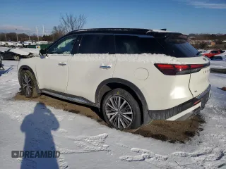 2023 Infiniti QX60 Autograph z VIN 5N1DL1HU8PC364029, wystawiony jako Copart lot #88387495 z przebiegiem Nie podano mil oraz Szkody całkowita. Historia ofert i sprzedaży dostępna na DreamBid. Obrazek 2.