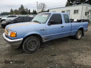 1997 Ford Ranger XLT with VIN 1FTCR14X6VTA02423, listed as a Copart auction lot 47163385 with 54,262 mi miles and Clean Title. Bid and sale history available at carsss.com. Image 1.