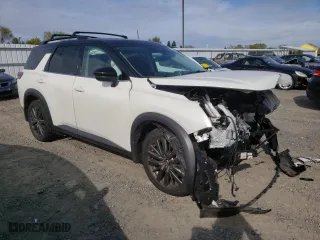 2022 Nissan Pathfinder SL with VIN 5N1DR3CB1NC203955, listed as a Copart auction lot 50228035 with 9,446 mi miles and Salvage Title. Bid and sale history available at carsss.com. Image 4.
