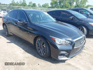 2016 Infiniti Q50 Red Sport 400 z VIN JN1FV7AR8GM450700, wystawiony jako IAAI lot #42677001 z przebiegiem 84 953 mil mil oraz . Historia ofert i sprzedaży dostępna na DreamBid. Obrazek 1.