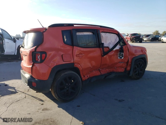 2017 Jeep Renegade Altitude with VIN ZACCJABB9HPG44939, listed as a Copart auction lot 48578125 with 90,965 mi miles and Salvage Title. Bid and sale history available at carsss.com. Image 3.