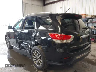 2015 Nissan Pathfinder SL with VIN 5N1AR2MM6FC663272, listed as a IAAI auction lot 42571611 with 176,221 mi miles and . Bid and sale history available at DreamBid. Image 3.