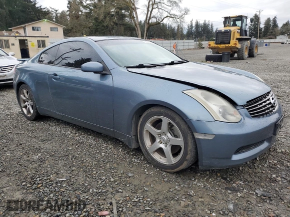 2005 Infiniti G35 Coupe with VIN JNKCV54E15M408815, listed as a Copart auction lot 85600214 with 102,144 mi miles and Clean Title. Bid and sale history available at carsss.com. Image 4.