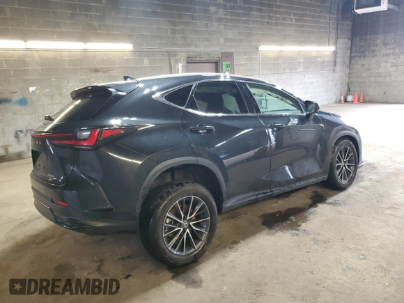 2025 Lexus NX with VIN 2T2GGCEZ1SC060683, listed as a Copart auction lot 52689465 with 2,141 mi miles and Salvage Title. Bid and sale history available at carsss.com. Image 3.
