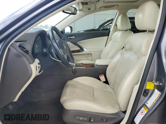 2013 Lexus IS 250 with VIN JTHBF5C26D5189164, listed as a Copart auction lot 61535915 with 103,277 mi miles and Salvage title. Bid and sale history available at DreamBid. Image 7.
