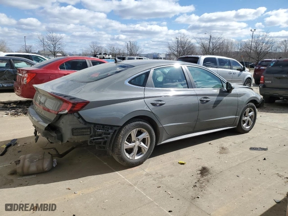 2021 Hyundai Sonata SE with VIN 5NPEG4JA5MH069145, listed as a Copart auction lot 47128885 with 124,485 mi miles and Salvage Title. Bid and sale history available at carsss.com. Image 3.