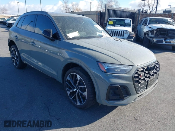 2022 Audi SQ5 Premium Plus with VIN WA1B4AFY0N2042917, listed as a IAAI auction lot 41509774 with 39,851 mi miles. Bid and sale history available at carsss.com. Image 1.