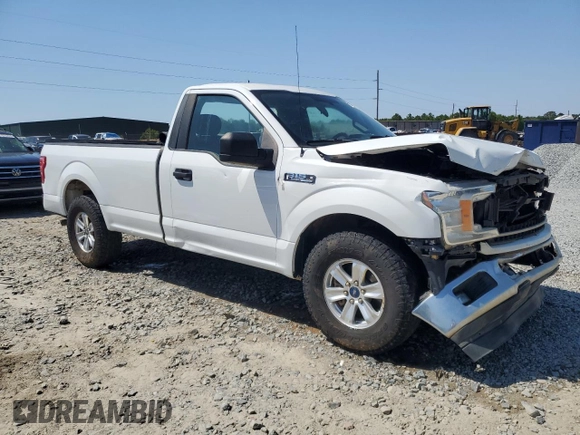 2019 Ford F-150 XL with VIN 1FTMF1C59KKD92979, listed as a Copart auction lot 53800625 with 129,437 mi miles and Salvage title. Bid and sale history available at DreamBid. Image 4.