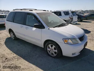 2001 Mazda MPV DX with VIN JM3LW28Y210191351, listed as a Copart auction lot 76133494 with 172,172 mi miles and Salvage Title. Bid and sale history available at carsss.com. Image 4.