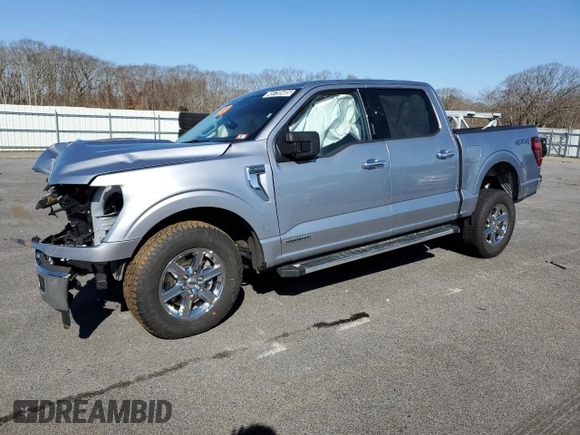 2024 Ford F-150 XLT with VIN 1FTFW3LD0RFA89460, listed as a Copart auction lot 49730405 with 0 mi miles and Salvage Title. Bid and sale history available at carsss.com. Image 1.