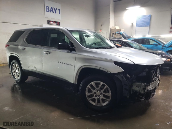 2018 Chevrolet Traverse LS with VIN 1GNERFKW8JJ268474, listed as a Copart auction lot 45890655 with 139,786 mi miles and Salvage Title. Bid and sale history available at carsss.com. Image 4.