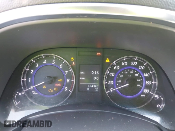 2014 Infiniti QX70 with VIN JN8CS1MU5EM450712, listed as a IAAI auction lot 41734354 with 164,349 mi miles and . Bid and sale history available at DreamBid. Image 7.