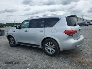 2016 Infiniti QX80 with VIN JN8AZ2NF5G9610490, listed as a Copart auction lot 60041325 with 131,253 mi miles and Salvage title. Bid and sale history available at DreamBid. Image 2.