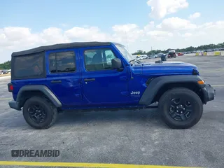 2018 Jeep Wrangler Unlimited Sport z VIN 1C4HJXDNXJW289319, wystawiony jako IAAI lot #42066282 z przebiegiem 76 963 mil mil oraz . Historia ofert i sprzedaży dostępna na DreamBid. Obrazek 12.