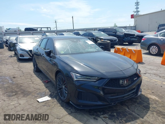 2021 Acura TLX Type S with VIN 19UUB7F08MA000700, listed as a IAAI auction lot 41964358 with Not Provided miles. Bid and sale history available at carsss.com. Image 1.