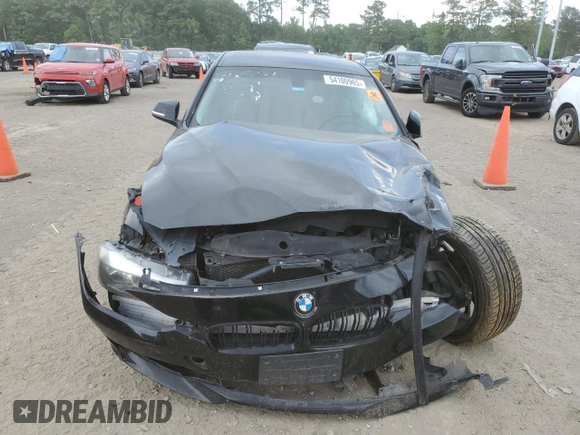 2015 BMW 3 Series 320i with VIN WBA3B1C5XFP831586, listed as a Copart auction lot 54100965 with 0 mi miles and Clean Title. Bid and sale history available at carsss.com. Image 5.