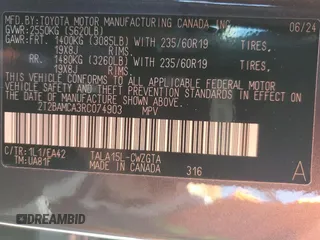 2024 Lexus RX 350 z VIN 2T2BAMCA3RC074903, wystawiony jako Copart lot #52635785 z przebiegiem 4 381 mil mil oraz Szkoda całkowita • Salvage title. Historia ofert i sprzedaży dostępna na DreamBid. Obrazek 13.