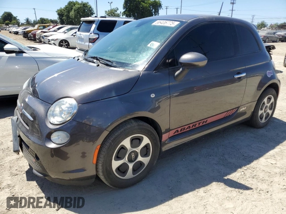 2014 FIAT 500e with VIN 3C3CFFGE4ET175902, listed as a Copart auction lot 66406775 with 38,067 mi miles and Salvage title. Bid and sale history available at DreamBid. Image 1.