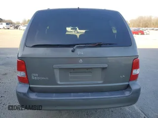 2005 Kia Sedona LX with VIN KNDUP132256734210, listed as a Copart auction lot 48902665 with 63,231 mi miles and Salvage Title. Bid and sale history available at carsss.com. Image 6.