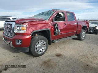 2019 GMC Sierra 2500HD Denali with VIN 1GT12SEY0KF115027, listed as a Copart auction lot 53172975 with 46,708 mi miles and Salvage title. Bid and sale history available at DreamBid. Image 1.