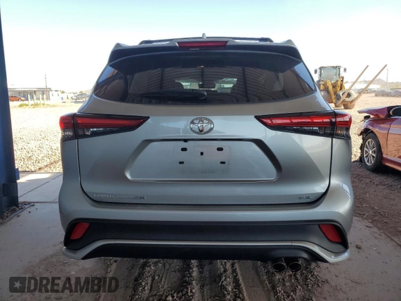 2023 Toyota Highlander L with VIN 5TDKDRAH0PS021900, listed as a Copart auction lot 54471235 with 24,021 mi miles and Salvage title. Bid and sale history available at DreamBid. Image 6.