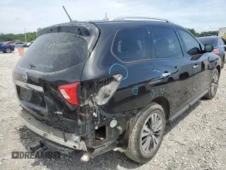 2017 Nissan Pathfinder SL with VIN 5N1DR2MM9HC652248, listed as a Copart auction lot 60658735 with 114,559 mi miles and Salvage title. Bid and sale history available at DreamBid. Image 3.