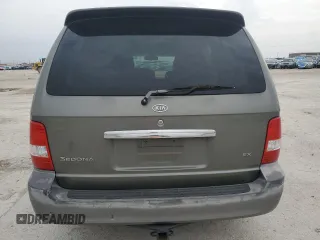 2005 Kia Sedona LX with VIN KNDUP132656679325, listed as a Copart auction lot 47759705 with 143,980 mi miles and Salvage Title. Bid and sale history available at carsss.com. Image 6.