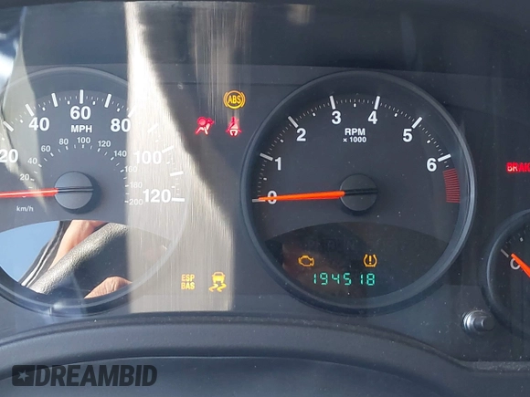 2009 Jeep Patriot Sport with VIN 1J4FT28A99D155530, listed as a IAAI auction lot 41753248 with 194,518 mi miles and . Bid and sale history available at DreamBid. Image 7.