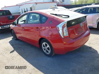 2013 Toyota Prius One with VIN JTDKN3DU5D0355406, listed as a IAAI auction lot 42091467 with 136,356 mi miles. Bid and sale history available at carsss.com. Image 3.