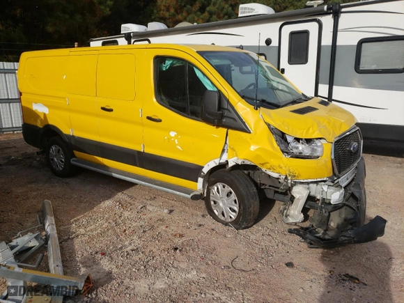 2022 Ford Transit Cargo Van with VIN 1FTBR1Y80NKA30321, listed as a Copart auction lot 75334804 with 37,637 mi miles and Salvage Title. Bid and sale history available at carsss.com. Image 4.