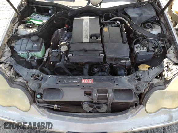 2004 Mercedes-Benz C 230 Kompressor with VIN WDBRF40JX4F549275, listed as a Copart auction lot 60458595 with Not provided miles and Salvage title. Bid and sale history available at DreamBid. Image 11.