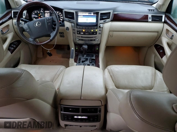 2015 Lexus LX 570 with VIN JTJHY7AX7F4184982, listed as a Copart auction lot 83942454 with 140,524 mi miles and Salvage Title. Bid and sale history available at DreamBid. Image 8.
