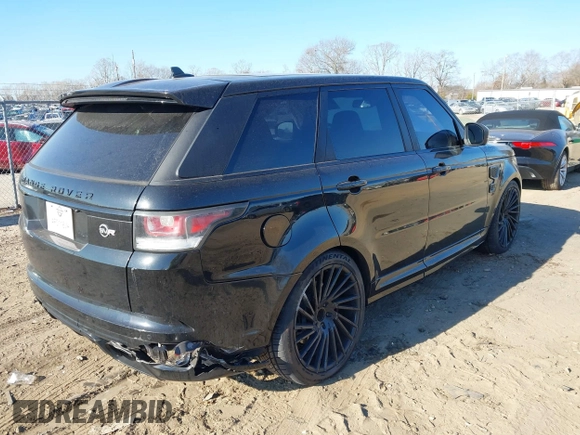 2016 Land Rover Range Rover Sport SVR with VIN SALWZ2EFXGA589337, listed as a IAAI auction lot 41395075 with 71,364 mi miles and . Bid and sale history available at DreamBid. Image 4.