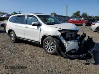 2021 Honda Pilot EX-L with VIN 5FNYF6H58MB037955, listed as a Copart auction lot 70078604 with 30,129 mi miles and Salvage Title. Bid and sale history available at DreamBid. Image 4.