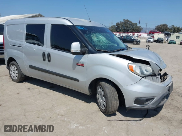 2021 Ram ProMaster City Cargo Tradesman SLT with VIN ZFBHRFBB6M6T38499, listed as a IAAI auction lot 42190007 with 73,186 mi miles. Bid and sale history available at carsss.com. Image 1.