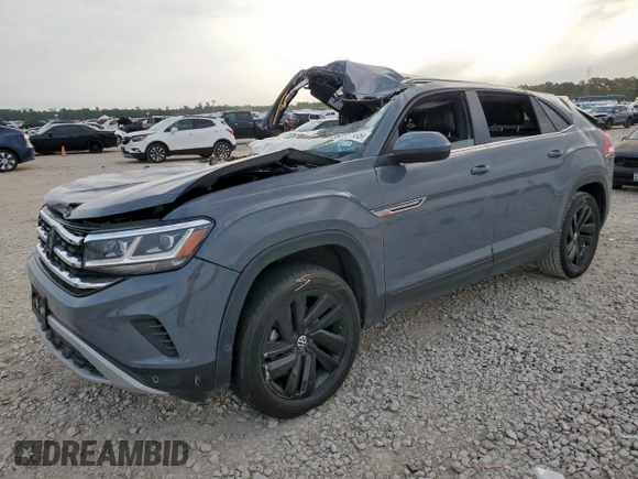 2022 Volkswagen Atlas SE with VIN 1V2JE2CA5NC222009, listed as a Copart auction lot 58000185 with 64,173 mi miles and Salvage title. Bid and sale history available at DreamBid. Image 1.