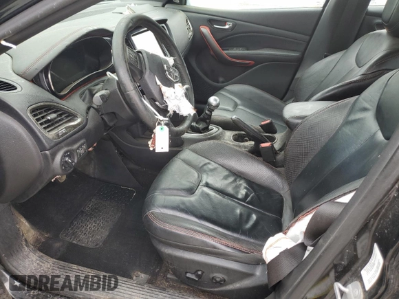 2014 Dodge Dart GT with VIN 1C3CDFEB3ED742198, listed as a Copart auction lot 63281975 with 117,541 mi miles and Salvage title. Bid and sale history available at DreamBid. Image 7.