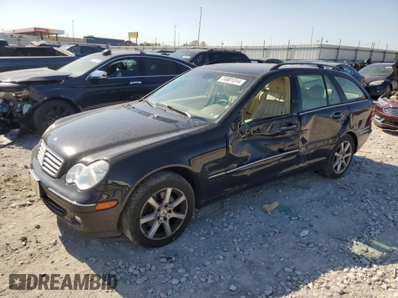 2005 Mercedes-Benz C 240 z VIN WDBRH81JX5F645392, wystawiony jako Copart lot #74801314 z przebiegiem 129 215 mil mil oraz Szkoda całkowita • Salvage title. Historia ofert i sprzedaży dostępna na DreamBid. Obrazek 1.
