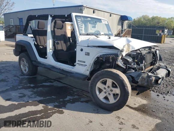 2013 Jeep Wrangler Unlimited Sport z VIN 1C4BJWDG3DL701619, wystawiony jako Copart lot #55880055 z przebiegiem Nie podano mil oraz Szkoda całkowita • Salvage title. Historia ofert i sprzedaży dostępna na DreamBid. Obrazek 4.