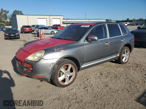 2005 Porsche Cayenne S with VIN WP1AB29P85LA61837, listed as a Copart auction lot 75708194 with 0 mi miles and Salvage Title. Bid and sale history available at carsss.com. Image 1.