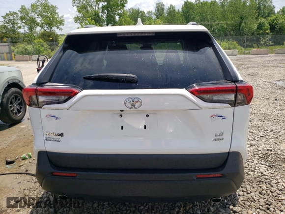 2021 Toyota RAV4 LE with VIN 2T3F1RFVXMW206829, listed as a Copart auction lot 54605934 with 116,396 mi miles and Salvage title. Bid and sale history available at DreamBid. Image 6.