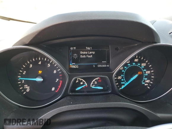 2016 Ford Escape Titanium with VIN 1FMCU9J98GUC00707, listed as a Copart auction lot 54197425 with 95,568 mi miles and Salvage Title. Bid and sale history available at DreamBid. Image 9.