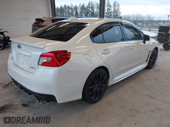 2021 Subaru WRX Premium with VIN JF1VA1C69M9817340, listed as a IAAI auction lot 41527220 with 38,188 mi miles. Bid and sale history available at carsss.com. Image 4.