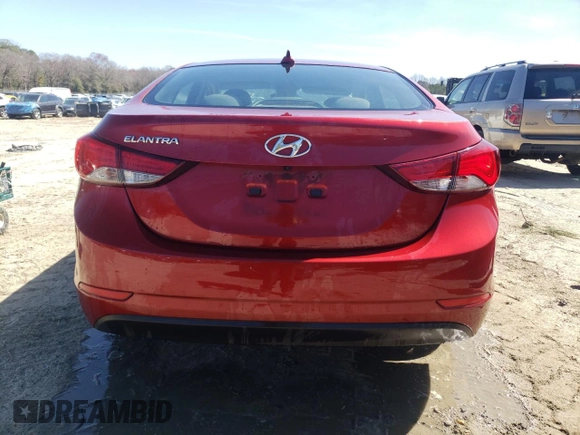 2016 Hyundai Elantra SE with VIN 5NPDH4AE7GH743179, listed as a Copart auction lot 49675585 with Not provided miles and Salvage title. Bid and sale history available at DreamBid. Image 6.
