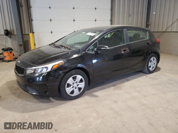 2017 Kia Forte LX with VIN KNAFK5A86H5672100, listed as a Copart auction lot 55101985 with 111,739 mi miles and Salvage Title. Bid and sale history available at carsss.com. Image 1.