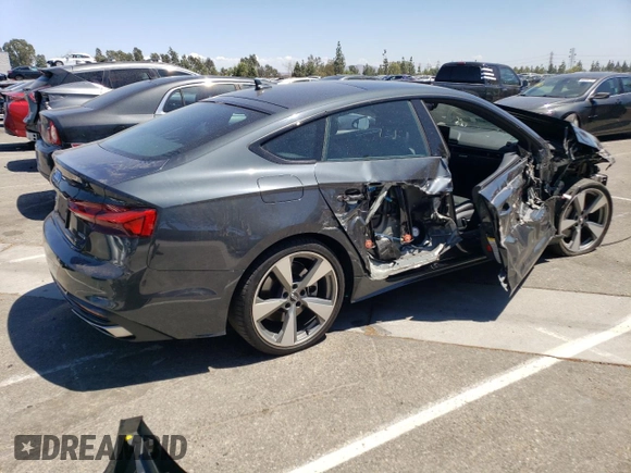 2020 Audi A5 Sportback Premium Plus with VIN WAUCNCF57LA012810, listed as a Copart auction lot 64711943 with 21,078 mi miles. Bid and sale history available at carsss.com. Image 3.