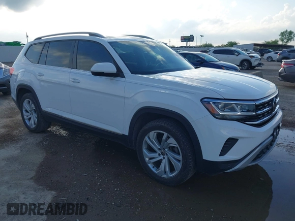 2021 Volkswagen Atlas SEL with VIN 1V2BR2CAXMC522670, listed as a IAAI auction lot 42110724 with 58,802 mi miles and . Bid and sale history available at DreamBid. Image 1.