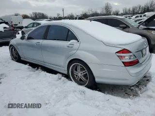2007 Mercedes-Benz S 550 with VIN WDDNG71X07A071327, listed as a Copart auction lot 45320775 with 95,374 mi miles and Salvage Title. Bid and sale history available at DreamBid. Image 2.