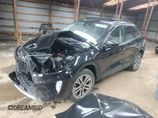 2021 Ford Escape SEL z VIN 1FMCU9H61MUA41424, wystawiony jako Copart lot #57634055 z przebiegiem 145 286 mil mil oraz Szkoda całkowita • Salvage title. Historia ofert i sprzedaży dostępna na DreamBid. Obrazek 1.